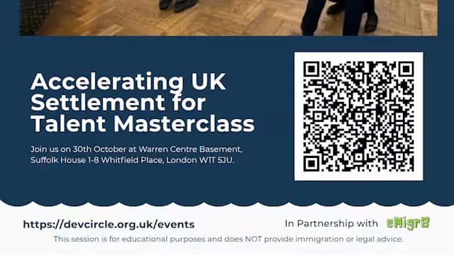 Accelerating UK Settlement for Talent Masterclass