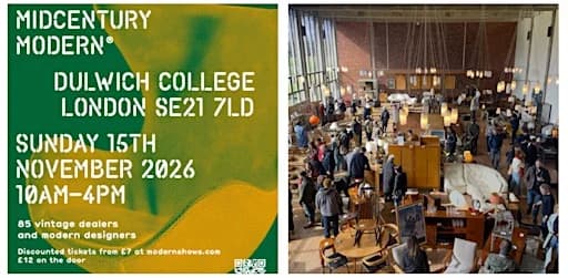 Dulwich Midcentury Modern® Vintage & Modern Interiors Fair