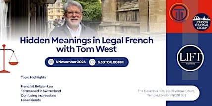 Hidden Meanings in Legal French with Tom West