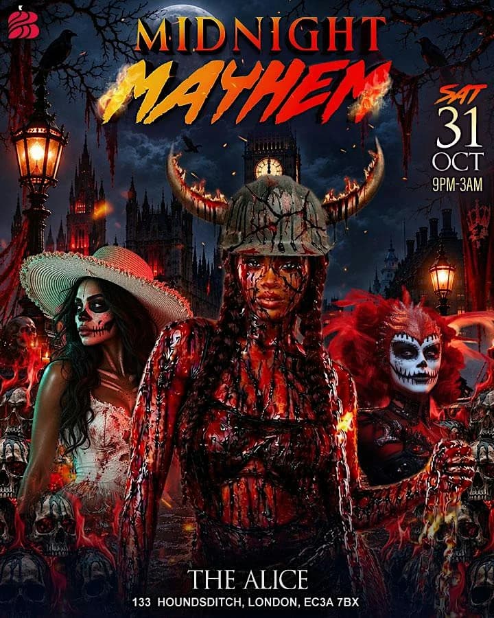 Midnight Mayhem: Halloween Caribbean Night