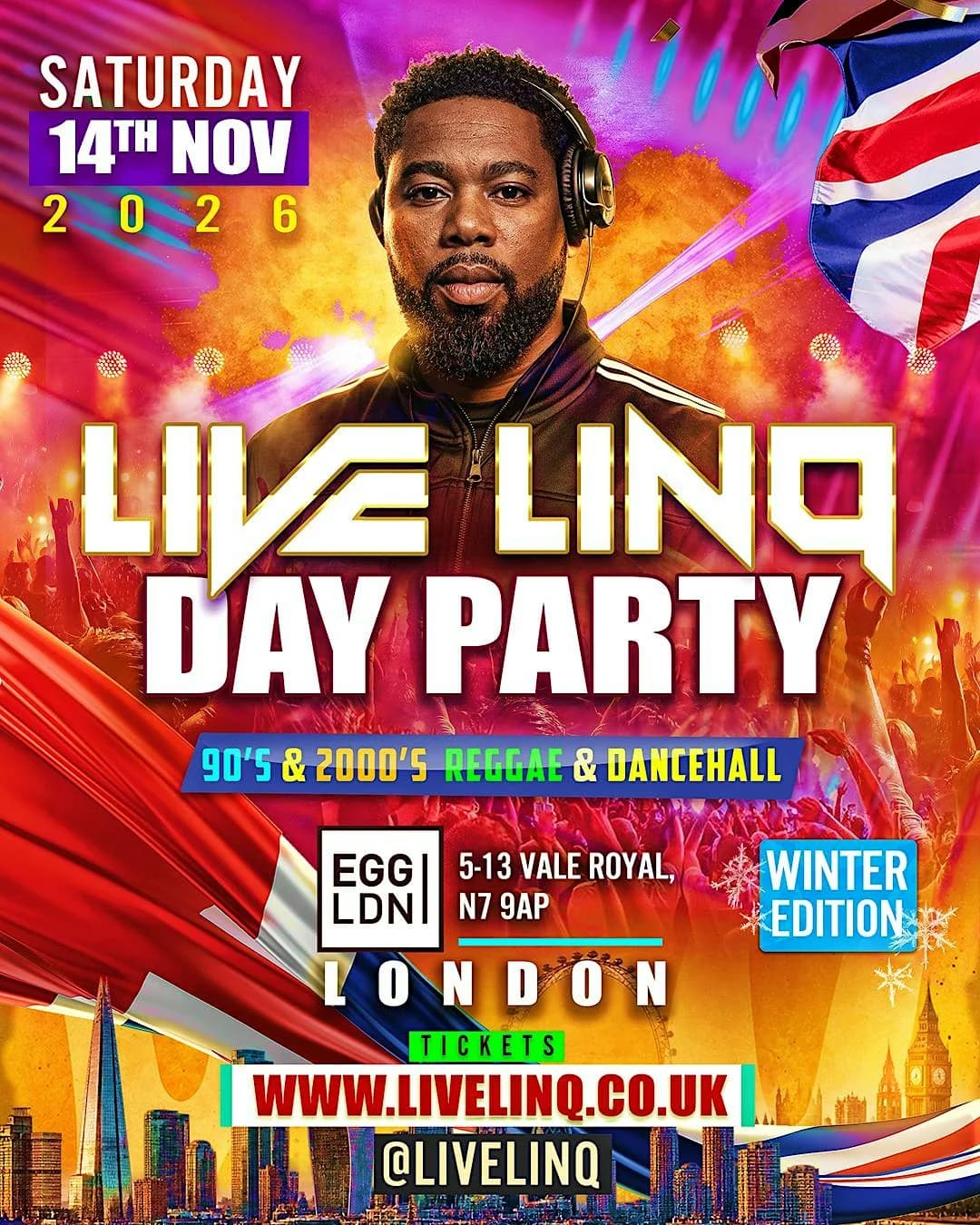 Live LinQ Day Party: 90s-2000s Reggae & Dancehall Winter Edition