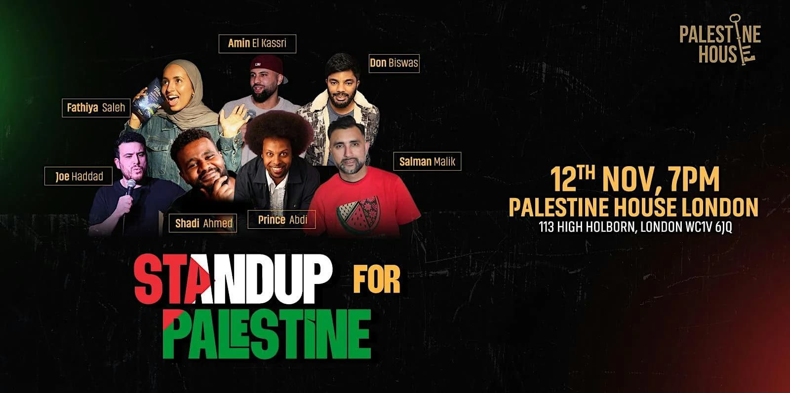 Stand Up for Palestine Comedy Night