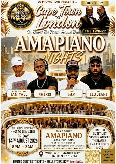 Cape Town to London - Friday Night Amapiano